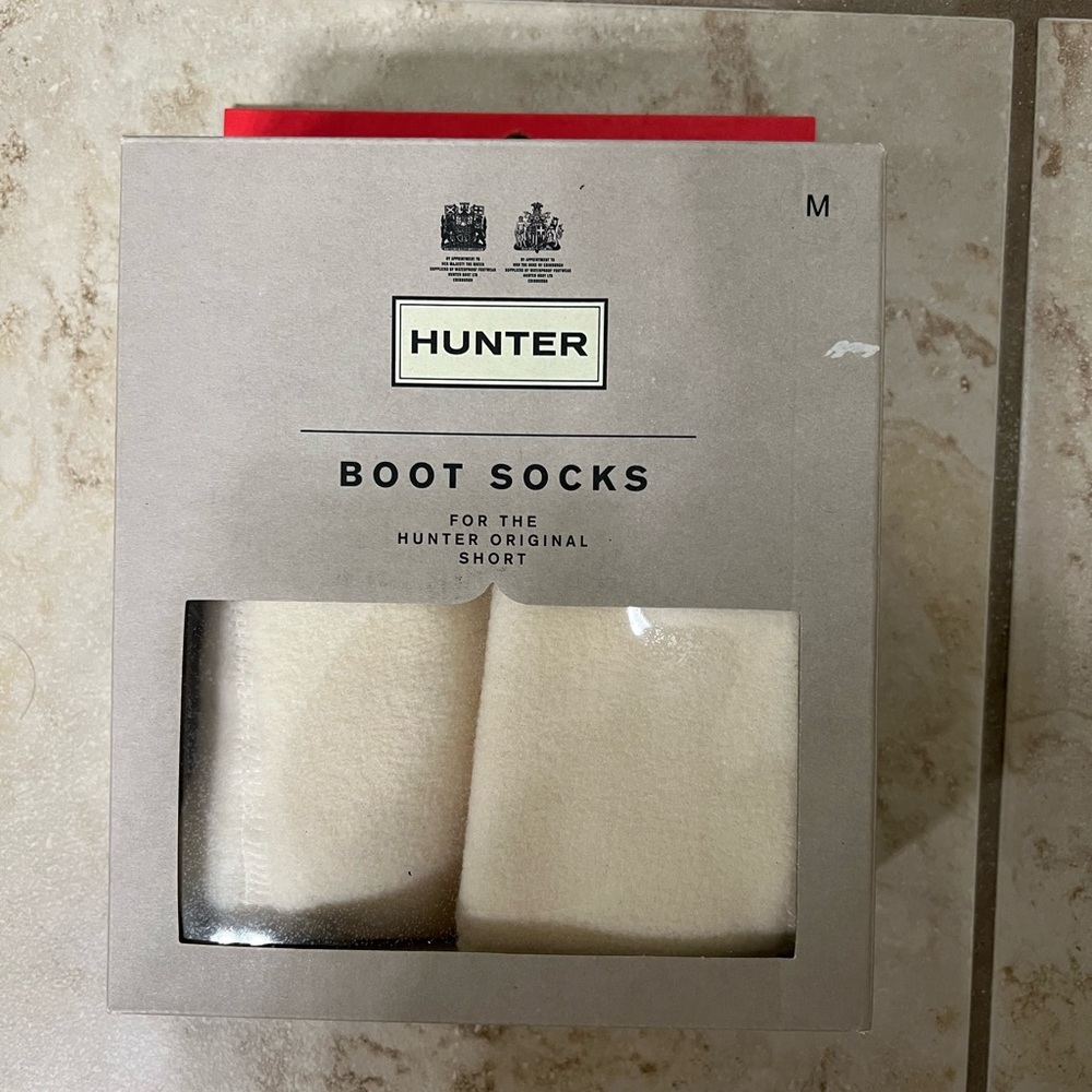 Cream Hunter Boot Socks Size M for Original Short Boots (Women’s Sizes 5-7)